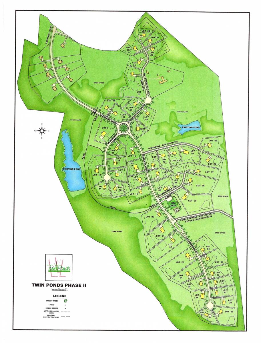 Twin Ponds (Calvert) Lot Maps for this Huntingtown, MD new home community